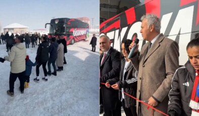 Erdoğan, Yüksekova Kadın Futbol Takımı’na otobüs hediye etti