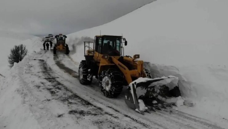 Erzincan’da 328 köy yolu ulaşıma kapandı