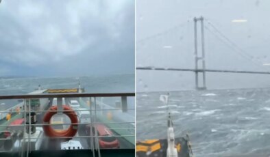 Feribot fırtınada sürüklendi… Yolcular denizin ortasında mahsur kaldı!
