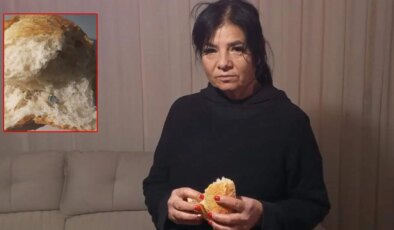 Fırından alınan ekmeğin içinden vida çıktı