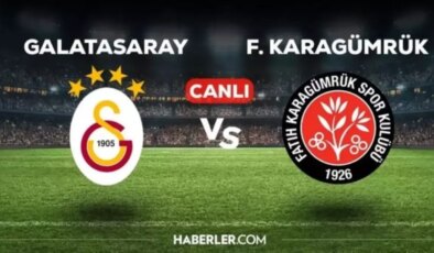 Galatasaray Fatih Karagümrük CANLI nereden izlenir? Galatasaray Fatih Karagümrük maçı hangi kanalda, canlı nereden izlenir?