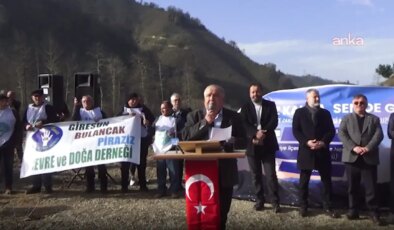 Gelevera Deresi kıyısındaki çöp tesisi projesi protesto edildi