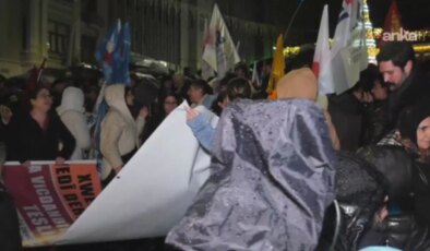 Halep’teki çatışmaları protesto edenlere polis müdahalesi: 25 gözaltı