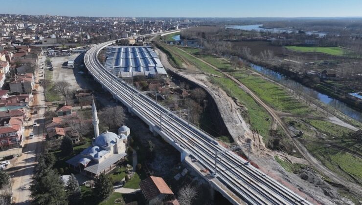 Halkalı-Kapıkule Demir Yolu Projesi hızla ilerliyor