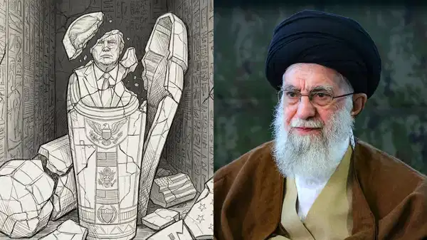 Hamaney’den karikatürlü gönderme: Trump’ı firavuna benzetti