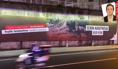 Hedefteki reklam panolarında AKP var