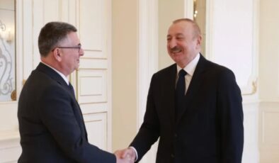 İlham Aliyev, İsrail Dışişleri Bakanı Gideon Saar’ı kabul etti