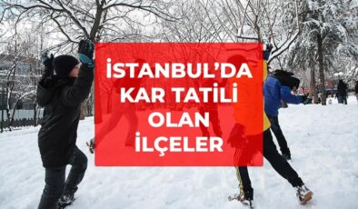 İstanbul kar tatili olan ilçeler! 5 ilçede okullar tatil! 2 Ocak 2026 İstanbul hangi ilçelerde okullar tatil?