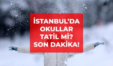 İstanbul okullar tatil mi? 2 Ocak 2026 Cuma İstanbul yarın okullar tatil mi? İstanbul Valiliği kar tatili açıklaması!