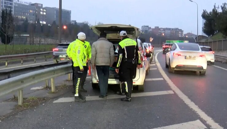 İstanbul’da ‘drone’lu ‘Taralı Alan’ denetimi: 11 sürücüye 29 bin lira ceza