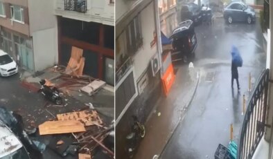 İstanbul’da fırtına: Çatı uçtu, bir kişi ölümden döndü