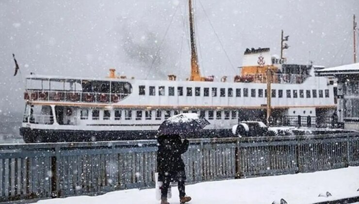 İstanbul’da ‘kar’ alarmı sonrası bazı vapur seferleri iptal!
