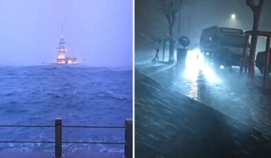 İstanbul’da kuvvetli yağmur ve şiddetli rüzgar etkili oldu