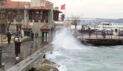 İstanbul’da lodos etkili oluyor