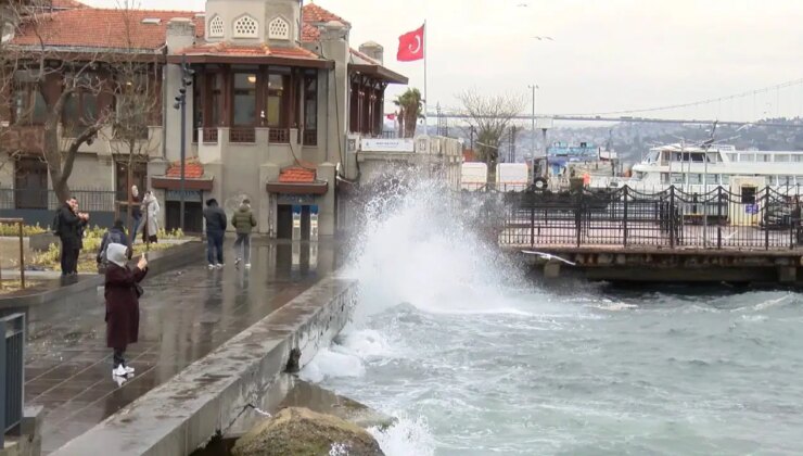 İstanbul’da lodos etkili oluyor