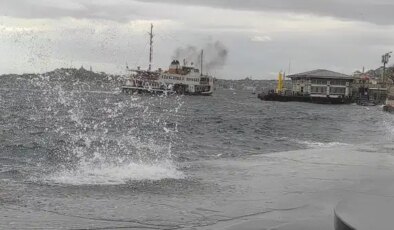 İstanbul’da lodos etkili oluyor: İşte iptal edilen vapur seferleri!