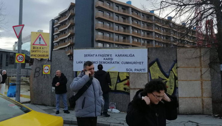 İstanbul’da ‘pankart’ hedef alındı: Sol Partili iki yönetici gözaltında