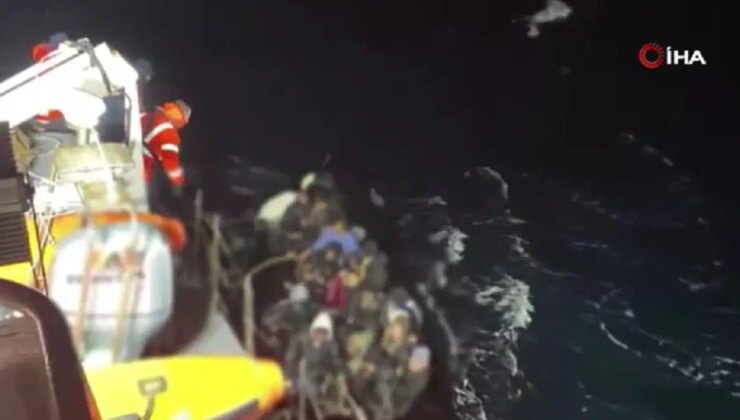 İzmir açıklarında can pazarı… 37 göçmen kurtarıldı, 1’nin cansız bedenine ulaşıldı!