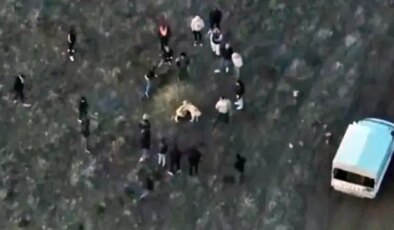 Jandarma, köpek dövüşünü drone ile tespit etti: 14 gözaltı