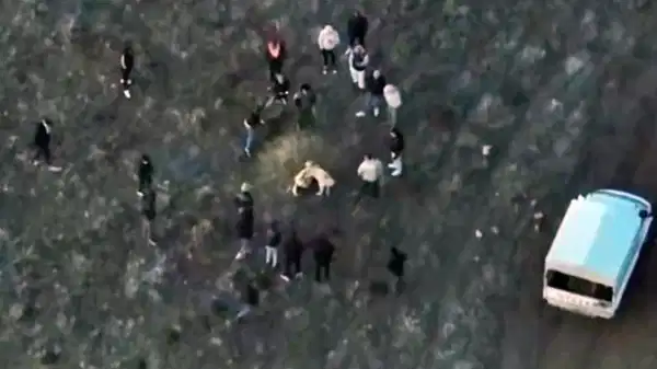 Jandarma, köpek dövüşünü drone ile tespit etti: 14 gözaltı