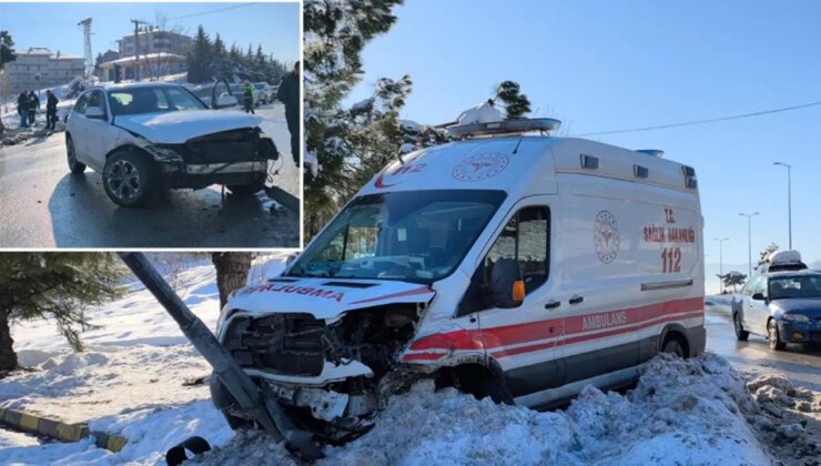 Karabük’te cip ve ambulans çarpıştı: 2 sağlık çalışanı yaralandı!