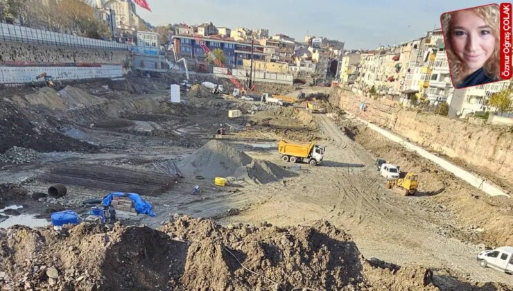 Karagümrük’teki Aetius Sarnıcı’ndan kalan kısımlar iş makineleriyle söküldü: Tarihe kepçe!