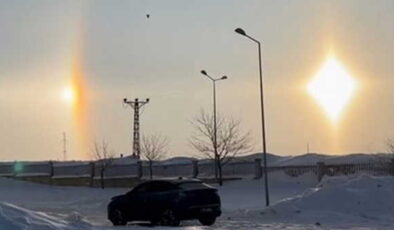 Karlıova’da ‘yalancı güneş’ görüntülendi