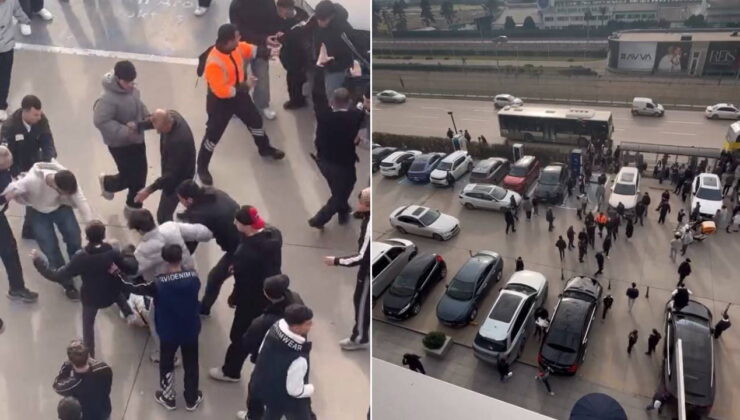 Karnesini alan liseliler AVM otoparkında birbirine girdi!