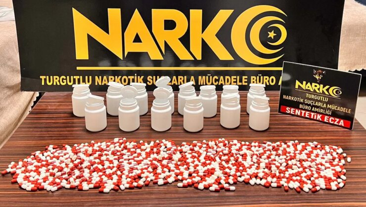 Manisa’da 1730 sentetik hap ele geçirildi: 5 tutuklama