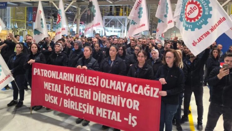 Metal işçileri MESS tekliflerini protesto etti: 43 fabrikada iş bırakma