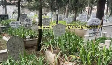 Mezarlıkta, poşette gömülü halde cenin bulundu