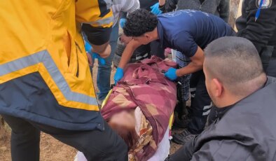Motosikletine bineceği sırada fosseptik çukuruna düştü!