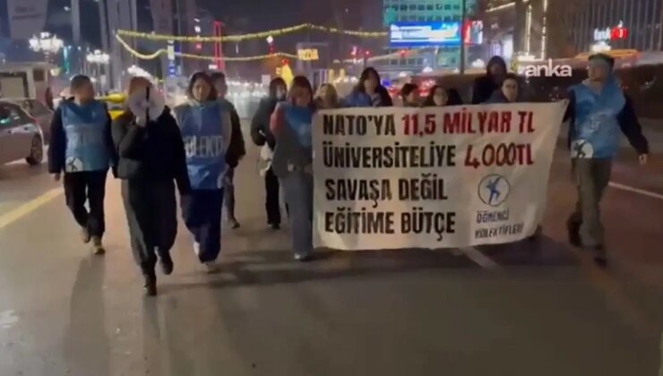 Öğrenciler burs ve kredi zammını protesto etti: Gözaltılar var!