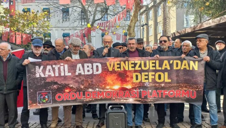Ordu’da ABD’nin Venezuela’ya saldırısı protesto edildi
