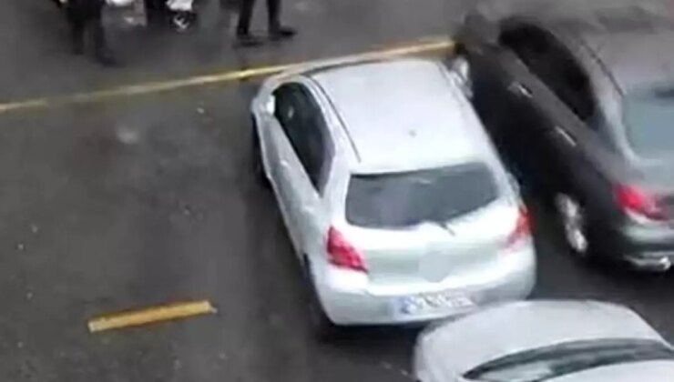 Polis kalkanı, bebeği ve annesini fırtınadan korudu