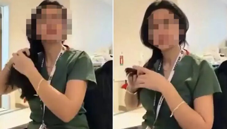 ‘Saç örme’ eylemi yapan hemşire adli kontrolle serbest bırakıldı