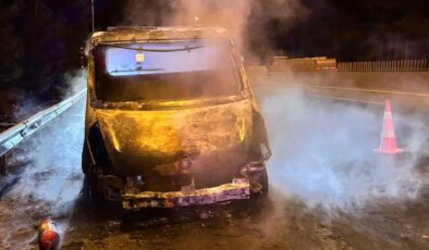 Seyir halindeydi: Adana’da bir anda alev alan çekici kül oldu!