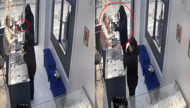 Silahla soymaya geldiği kuyumcu azarlayınca kaçtı!