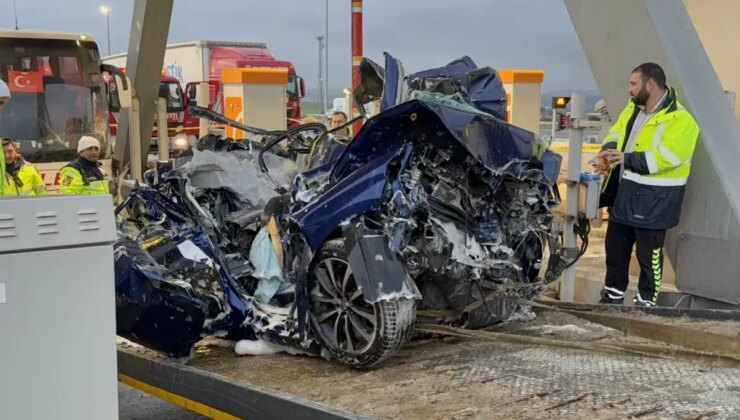 Silivri Kınalı gişelerinde 2 kişinin öldüğü kazanın otobüs içerisindeki görüntüsü ortaya çıktı