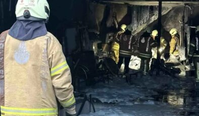 Silivri Sanayi Sitesi’nde yangın: Dikkatli çıraklar facianın önüne geçti