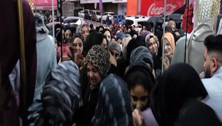 Sultangazi’de mağaza açılışında izdiham yaşandı