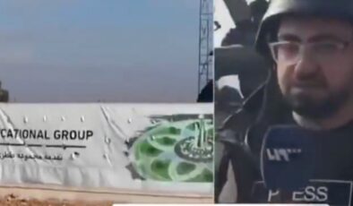 Suriyeli muhabire canlı yayın sırasında tank çarptı