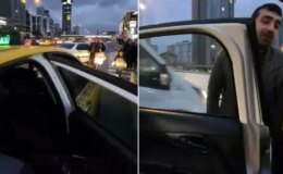 Taksi şoförü aralarında engelli bireylerin de bulunduğu aileyi araçtan indirdi