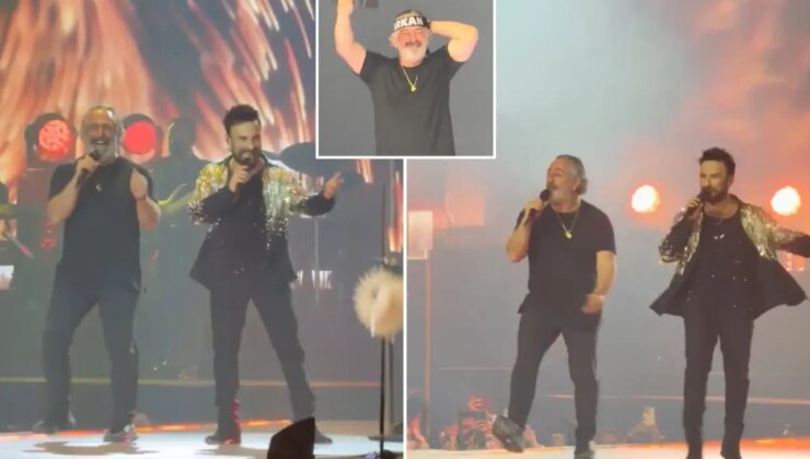Tarkan konserinde Cem Yılmaz sahneye çıktı, salon yıkıldı