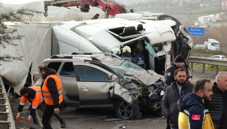 TIR karşı şeride geçip araçlara daldı: Ölü ve yaralılar var!