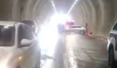 Tünelde can pazarı: Zincirleme kazada 1 ölü, 8 yaralı