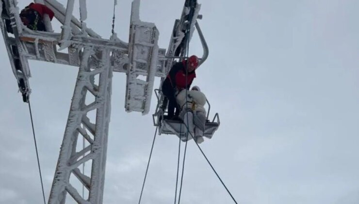 Uludağ’da telesiyej arızası: 40 tatilci mahsur kaldı
