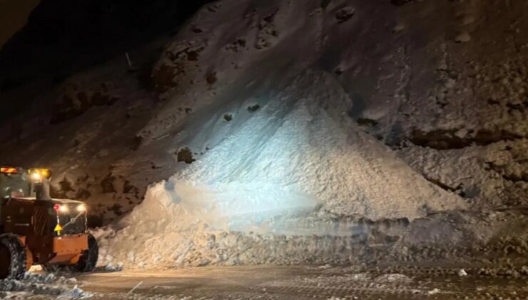 Van-Bitlis kara yolu çığ düşmesi sonucu ulaşıma kapandı