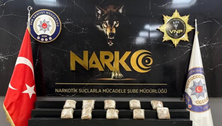 Van’da 13 kilo 140 gram uyuşturucu ele geçirildi