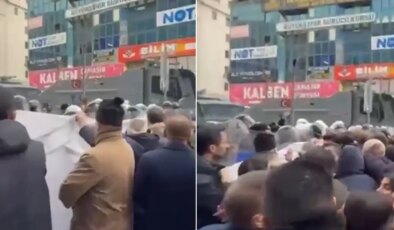 Van’da yürüyüşe polis müdahalesi: Yerine kayyım atanan Abdullah Zeydan gözaltında